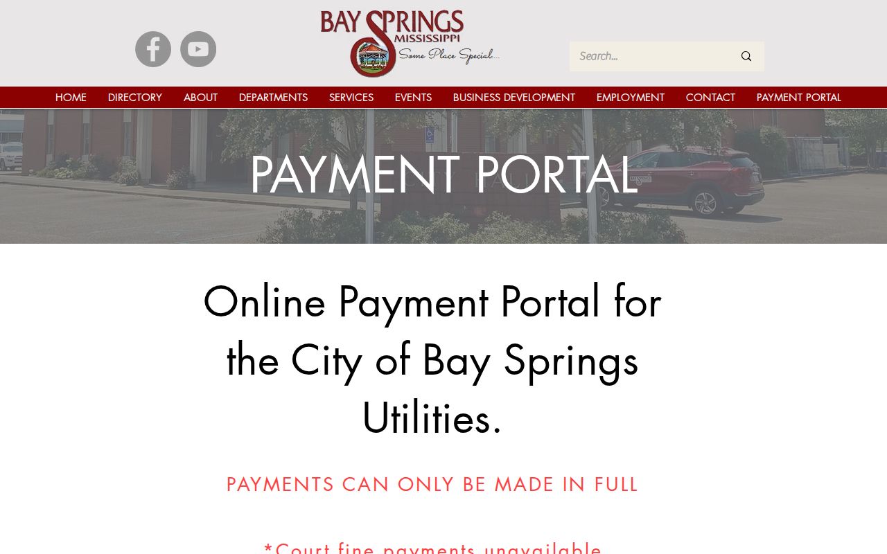 Bay Springs court docket record access at City Hall payment notice